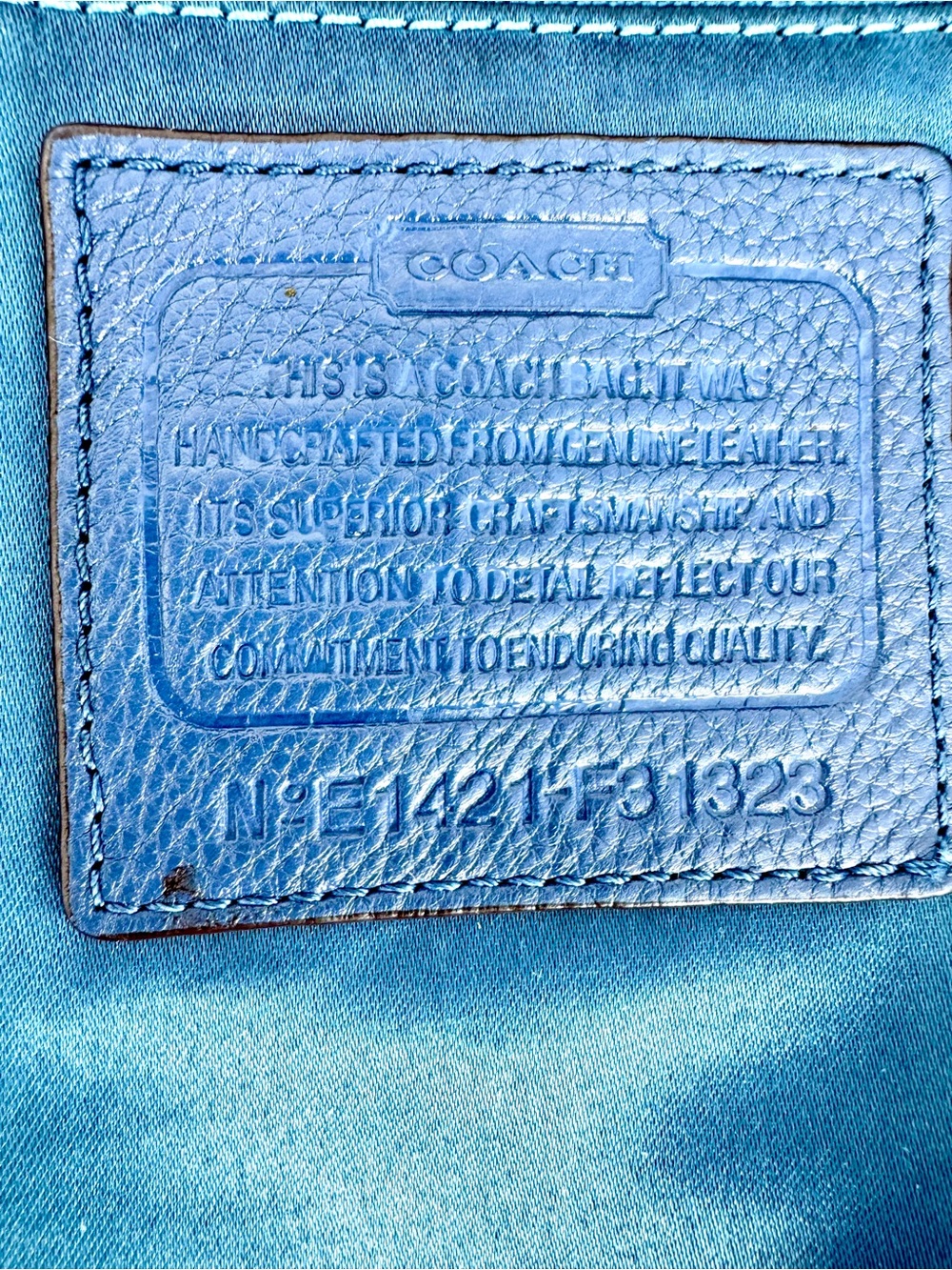 Coach Park North South Hobo Bag
Royal Blue Leather - Picture 4 of 11